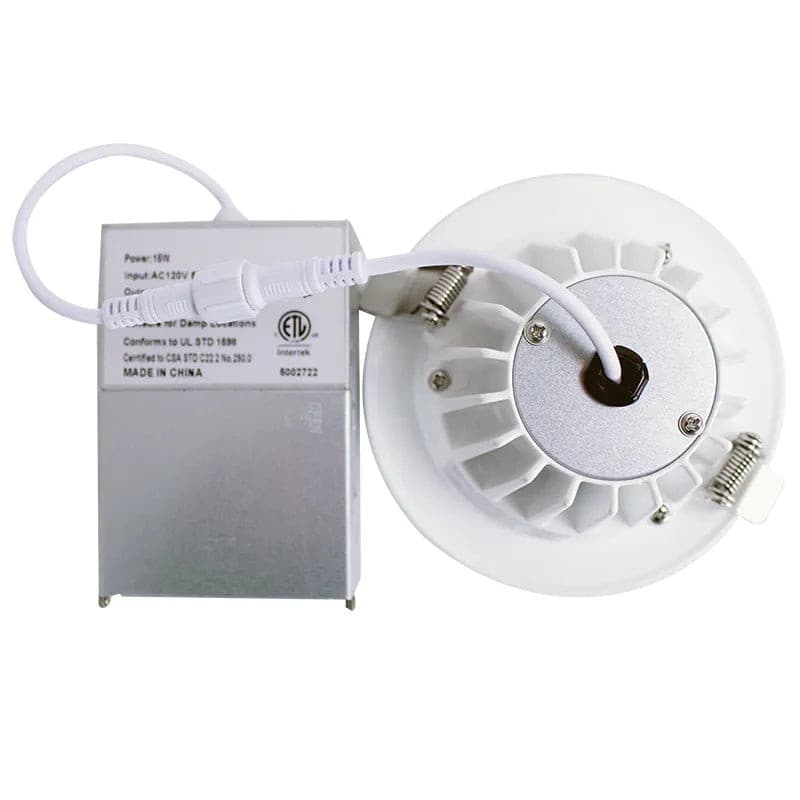 Westgate 4" LED Snap-In Recessed Lights, 15W 5CCT Trim - Sonic Electric