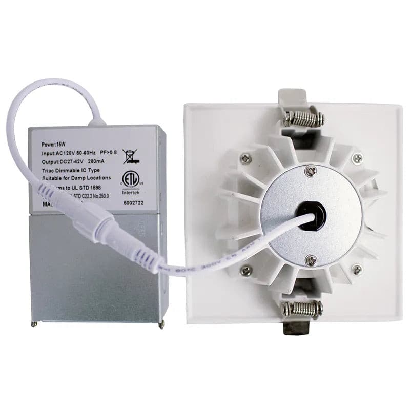 Westgate 4" LED Snap-In Recessed Lights, 15W 5CCT Trim - Sonic Electric