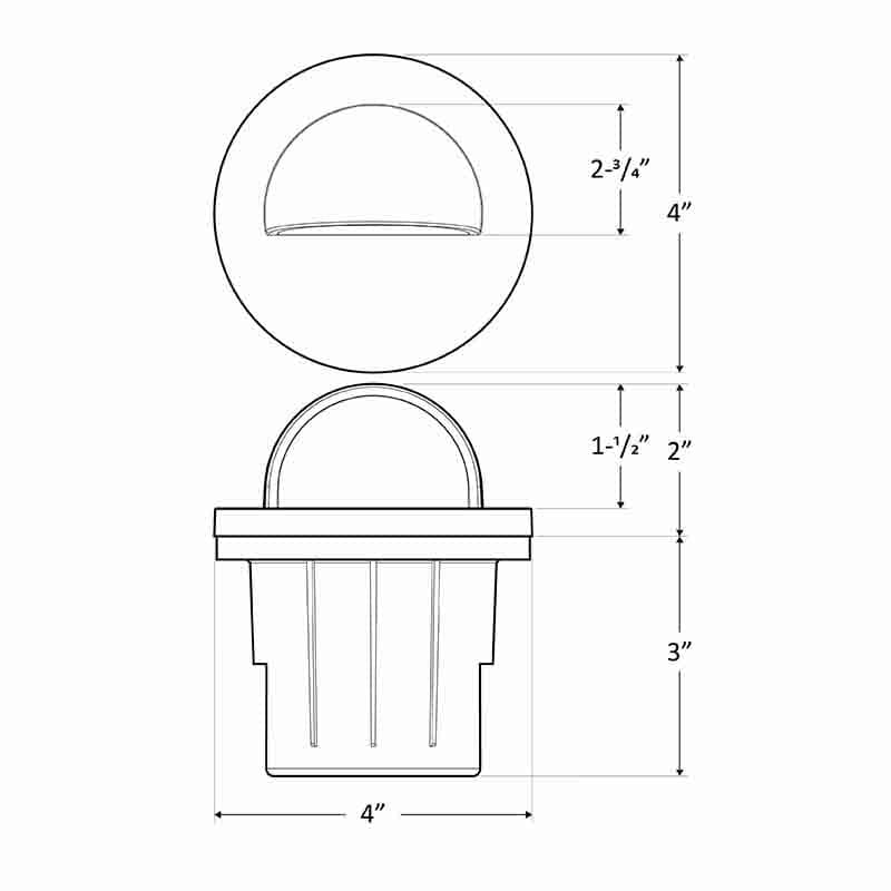 Westgate 6W Hood Integrated Aluminum LED Well Light - Sonic Electric