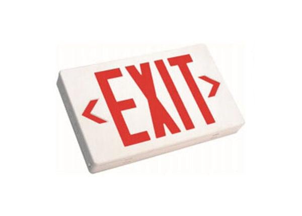 Westgate XT-RW-EM Led Exit Sign White Housing 120~277V