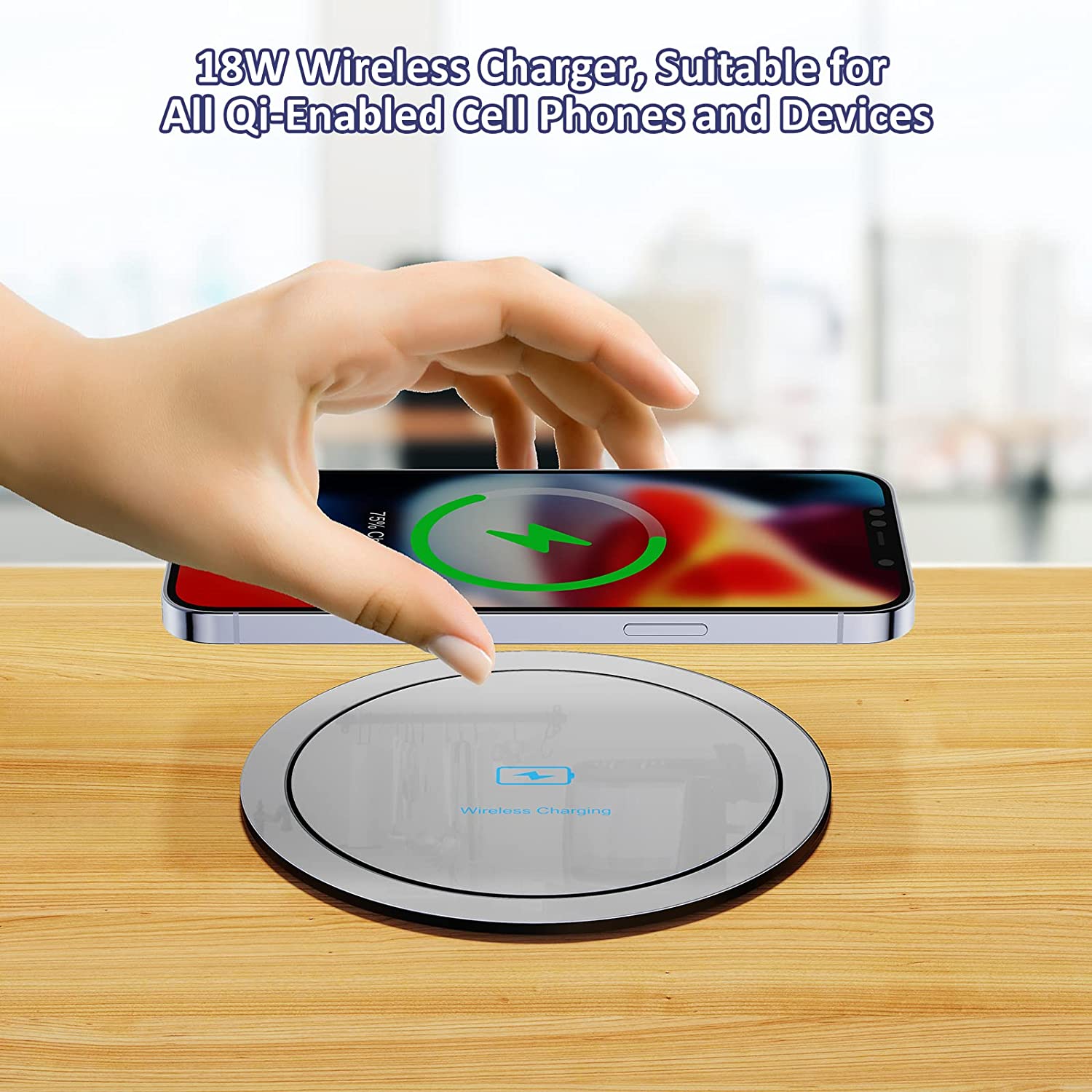 Wireless Charging Kitchen Counter Pop Up With 4 Receptacles with Type-A and Type-C USB - New Version - Sonic Electric