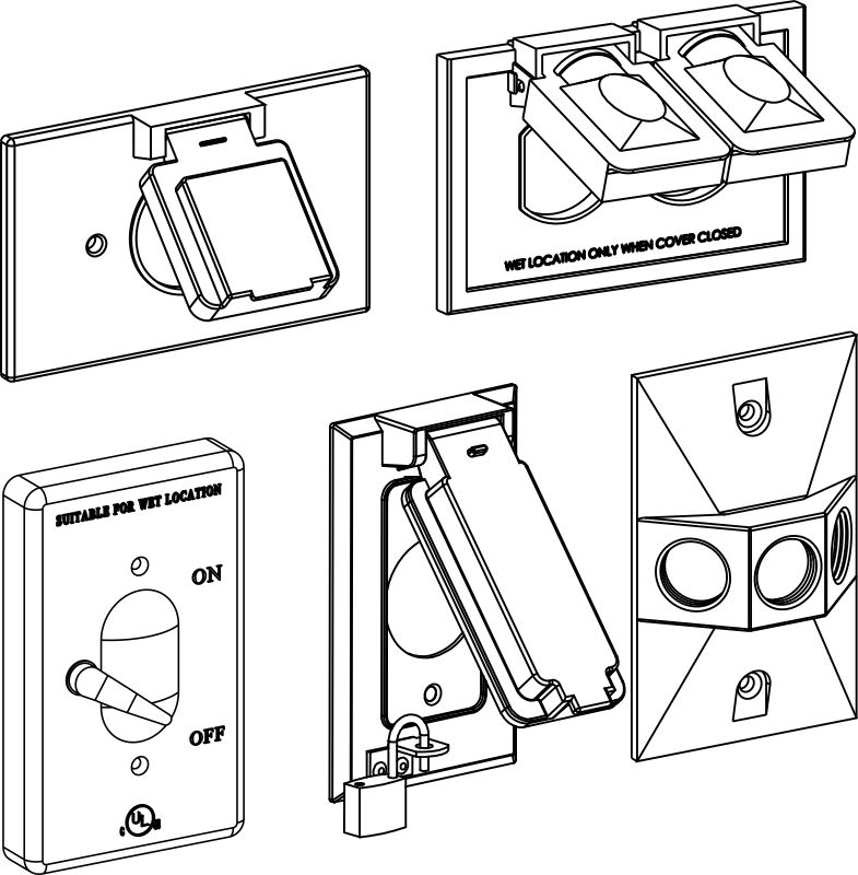 1-Gang Blank And Device Covers - Sonic Electric