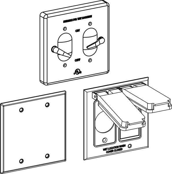 2-Gang Blank And Device Covers - Sonic Electric