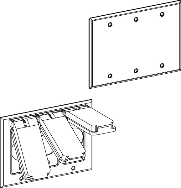 3-Gang Blank And Device Covers - Sonic Electric