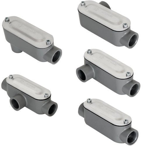 Aluminum Threaded Conduit Bodies With Stamped Cover - Sonic Electric