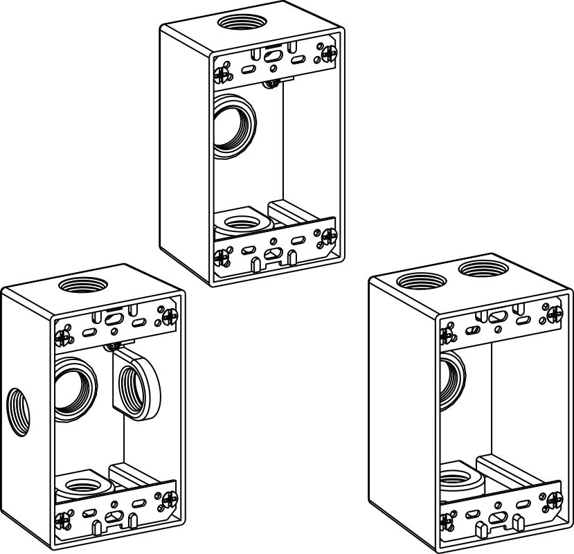 Weatherproof 1-Gang Boxes - Sonic Electric