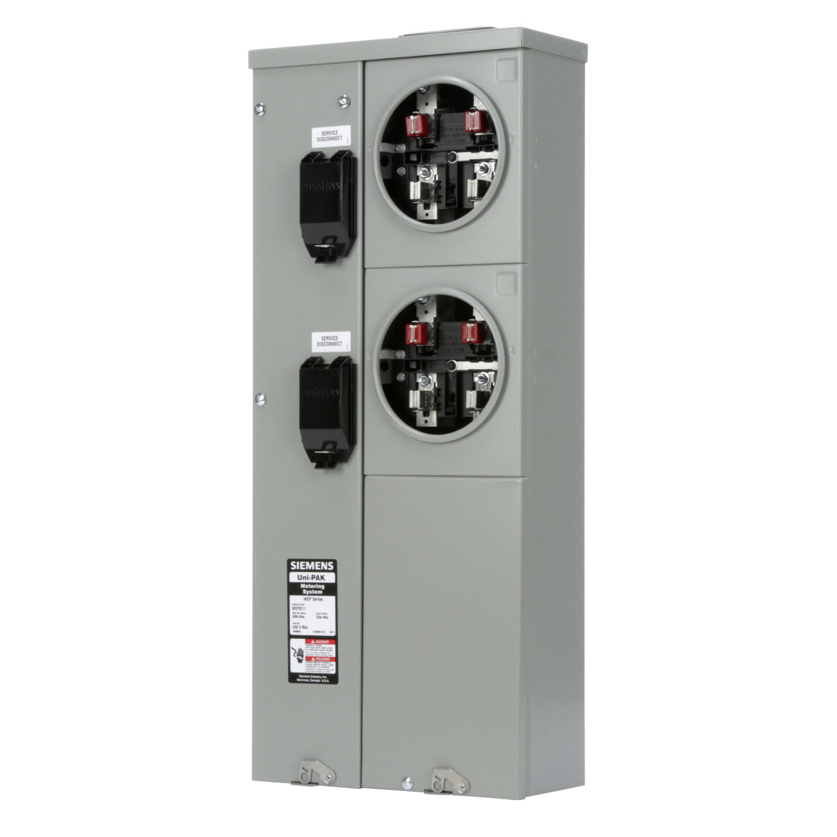 Siemens WEP2211 Uni-PAK Metering Panel – 2-Gang, 200A, Ring-Type, EUSE ...