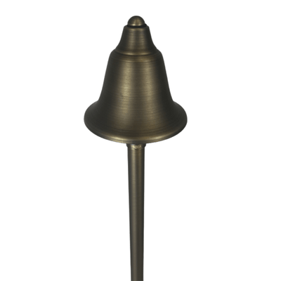 ABBA Lighting USA PLB17 Heavy-Duty Cast Brass Path Light, 12V Low Voltage, G4 LED Compatible, IP65 - Natural Brass Finish