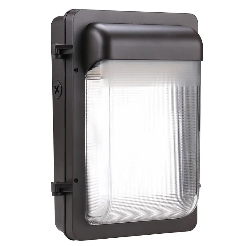 Westgate 40W Flat Wall Pack with Photocell, Glass Lens, & Vandal Screws