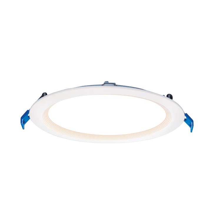 8" Round Can-less Ultra-Slim Recessed Downlight with 5CCT Selector
