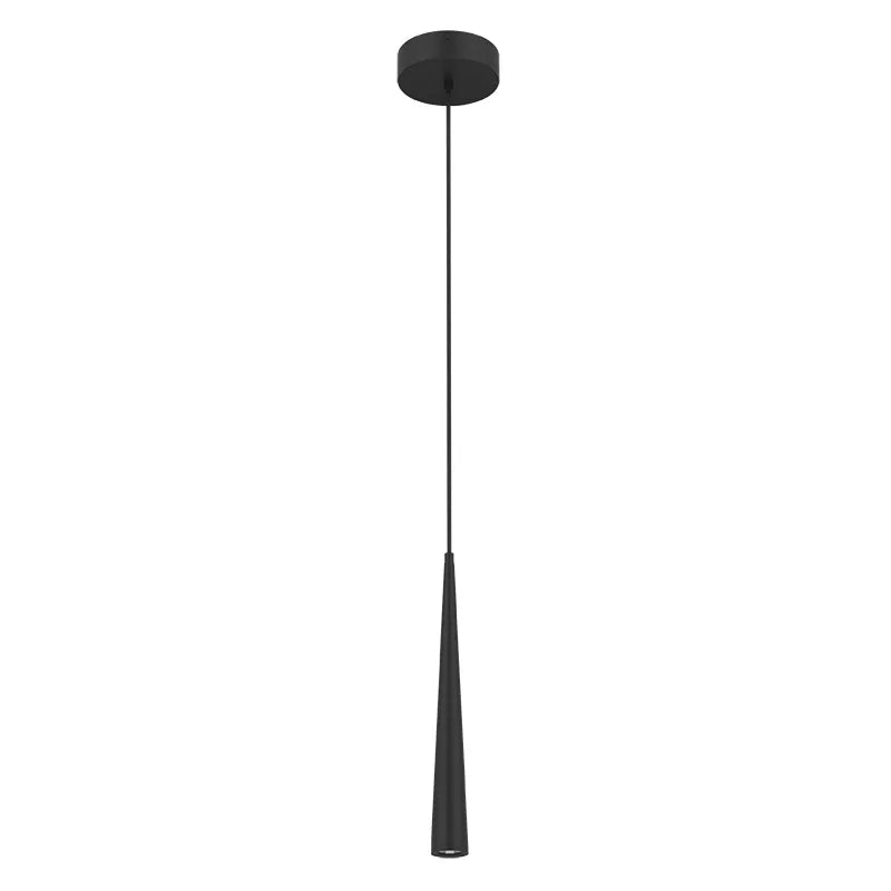 Westgate 6W, 4000K, LCFT-MCTP-BK-6W-40K, Power & CCT Adjustable Tapered Pendant with 6Ft Adj. Cord - Black