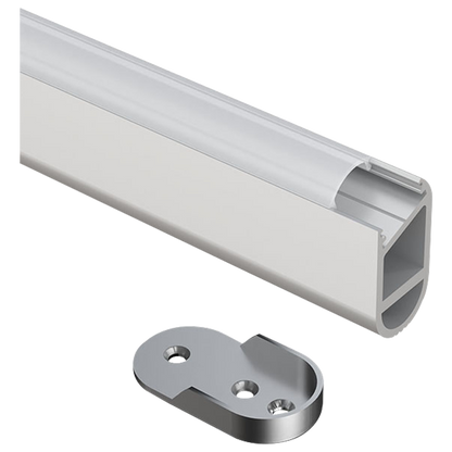 ABBA AP16F Aluminum Profile Wardrobe Rail- 80 Feet