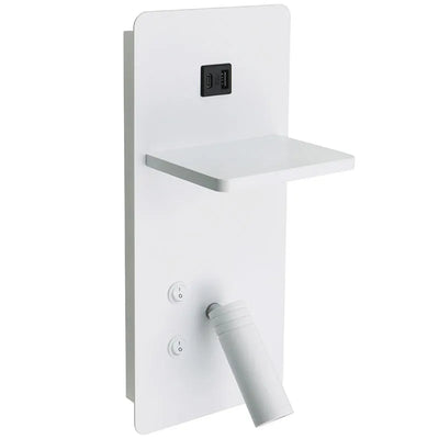 Westgate Bedside Vertical Reading Lamp with Backlight, 10W 3000K - Multiple Finishes