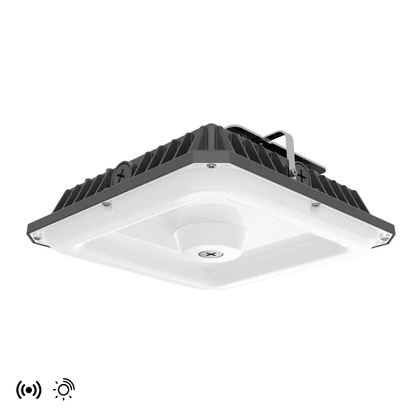 Malibu PowerArc™ 100W Sensor Ready Selectable Wattage and Color CCT Garage/Canopy Light - Bronze/White Finish (5-pack)