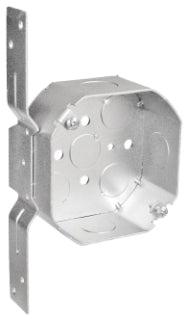 4" Metal Octagon Box 1-1/2" Deep With Bracket