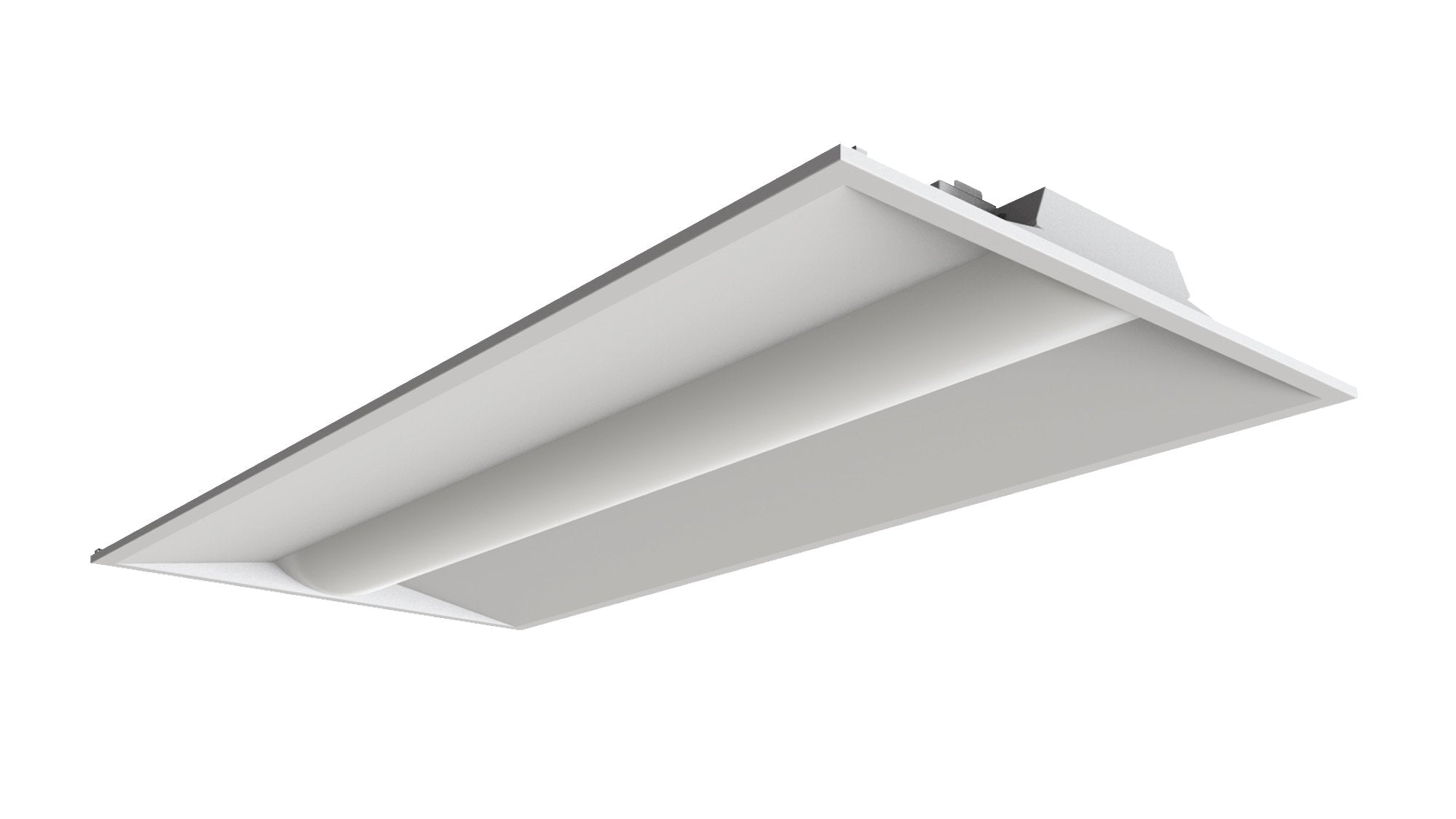 Westgate 32W, 3500K, LTRE-2X4-MCTP, 120-277V 2X4 Power and CCT-Adjustable Center Basket LED Troffer Light - White