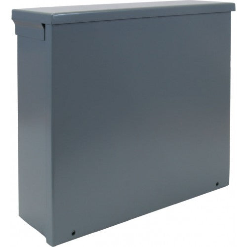Orbit 12124RNK Outdoor NEMA 3R Screw Cover Enclosure Without K.O. 12" X 12" X 4" - Gray