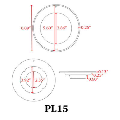 ABBA PL15-RGB 2-Wire RGB LED Underwater Pool Light