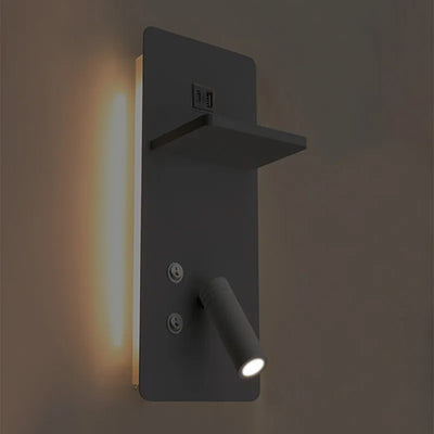 Westgate Bedside Vertical Reading Lamp with Backlight, 10W 3000K - Multiple Finishes