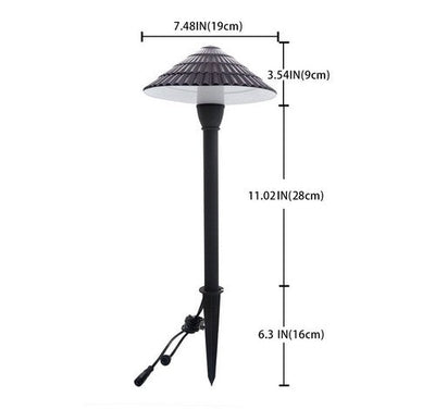 ABBA Lighting USA CDPA67 3W LED Cast Aluminum Path Light, 3000K Warm White, 300 Lumens, 12V AC/DC, Black Finish with Ground Spike