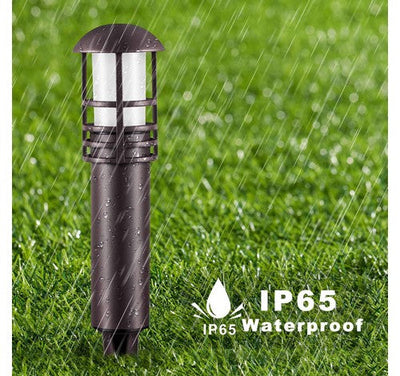 ABBA Lighting USA CDPA55 3W LED Cast Aluminum Path Light, 3000K Warm White, 160 Lumens, 12V AC/DC, Bronze Finish with Ground Spike