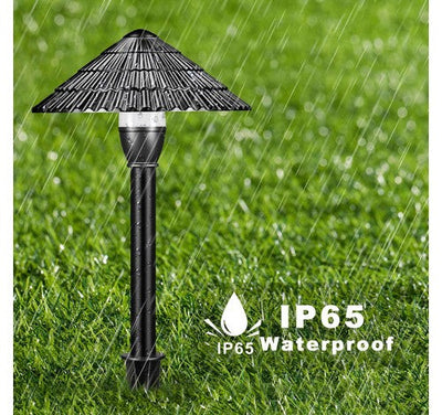 ABBA Lighting USA CDPA67 3W LED Cast Aluminum Path Light, 3000K Warm White, 300 Lumens, 12V AC/DC, Black Finish with Ground Spike
