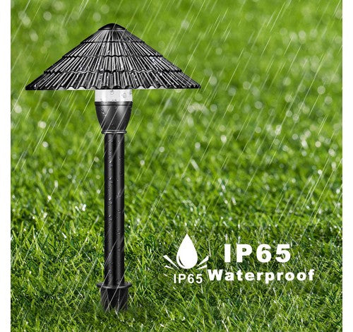 ABBA Lighting USA CDPA67 3W LED Cast Aluminum Path Light, 3000K Warm White, 300 Lumens, 12V AC/DC, Black Finish with Ground Spike