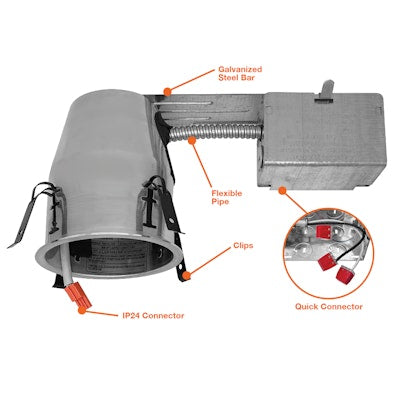 Envision C4-RM-ICAT-LED-0/10V 120-277V 4" IC Rated Can (Remodel)