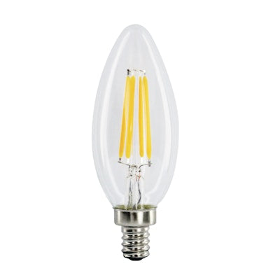 Envision LED-FLM-E12T-4W-30K Filament E12 Candle Torpedo