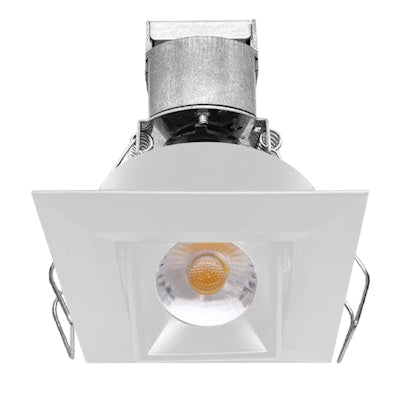 Envision LED-MDL-1-ADJ-6W-30K-SQ-WH-12V 1" LV Square Gimbal Downlight: Mini-Line