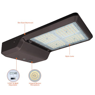 Envision LED-ARL3-5P240-TRI-BZ-UNV Large Area: ARL3 Light G3 Bolt-Line - Bronze