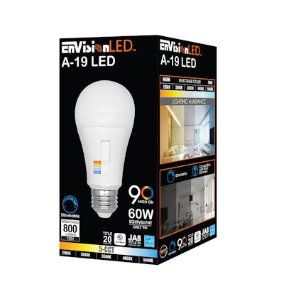 Envision LED-A19-9W-5CCT A Bulb Series: 5-CCT LED Bulbs