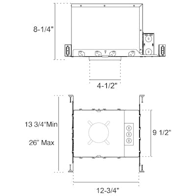 Envision C4-NC-ICAT-LED-FR-0/10V 120-277V 4" Fire Rated IC Can (New Construction)