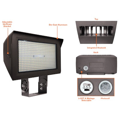 Envision LED-ARL3-ARC-3P300-TRI-BZ-HV-PC ARCY-Line: Large Area Lights - Bronze