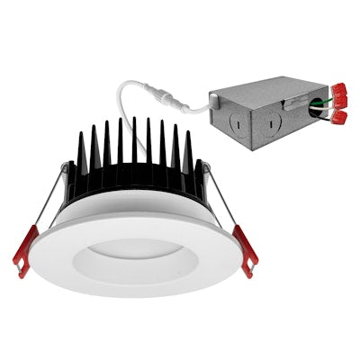 Envision LED-MDJBX-4-15W-5CCT-WH-R 4" LED Frosted J-Box Canless Downlight - White