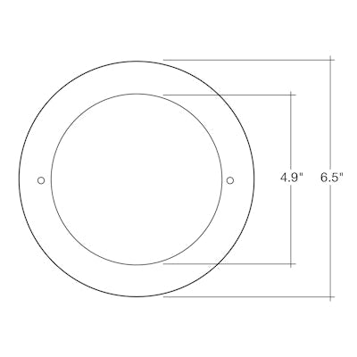 Envision GR-4-WH 4" Goof Ring, Inner Dim, 4.9" Outer Dim, 6.5"