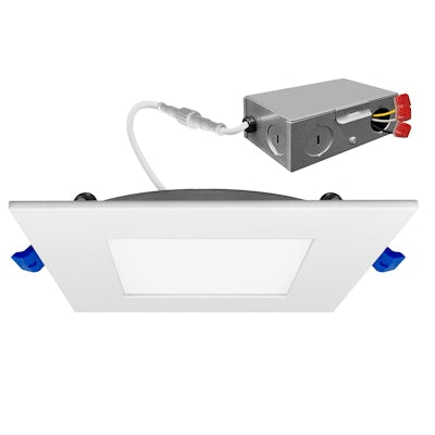 Envision LED-SL-PNL-4SQ-11W-5CCT-0/10V 4" External J-Box Square Downlight: Slim-Line