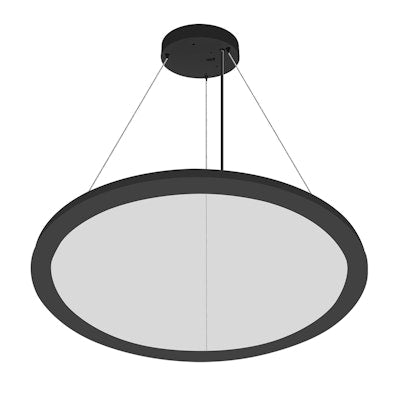 Envision LED-SRD-23-50W-UD-RTRI-BL ARCY-LINE: Architectural Circular 23" Suspended Up/Down Light - Black