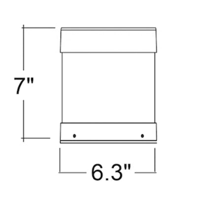 Envision LED-BLD-RD-5CCT-CN-FL-BZ Bollard Head: Round Cone Flat Top - Bronze Finish - Bronze