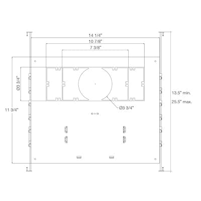 Envision CUNV-SQM-NC-ICAT New Construction Plate, SQM Fixtures