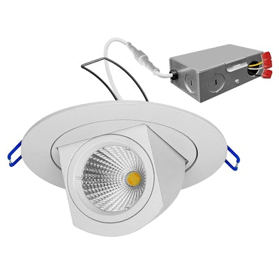 Envision LED-SL-SCP-4R-12W-5CCT-WH 4" Scoop Downlight (Canless) - White Round Module - White