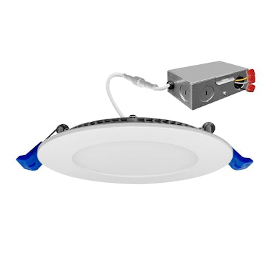 Envision LED-SL-PNL-3R-8W-5CCT-WH 3" External J-Box Round Downlight: Slim-Line - White