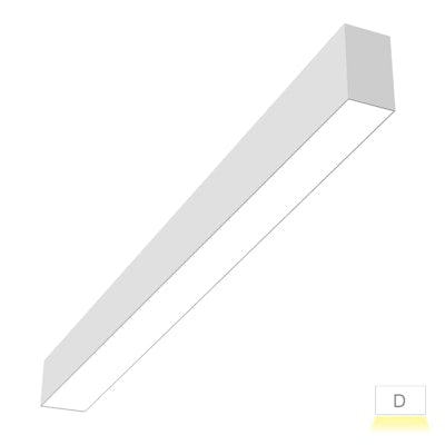 Envision LED-ALIN2-1FT-3P12-D-5CCT-WH ARCY-LINE: 1' Architectural Linear Fixture (Downlight) - White