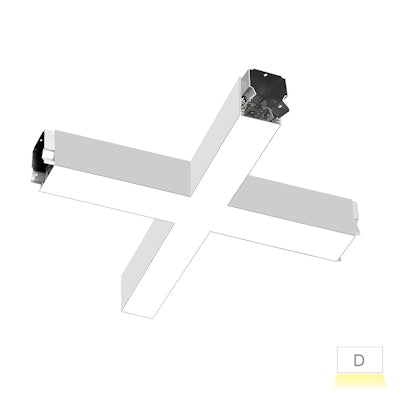 Envision LED-ALIN2-22X22-X-3P50-UD-5CCT-WH ARCY-LINE: 22X22" X-Shape Downlight