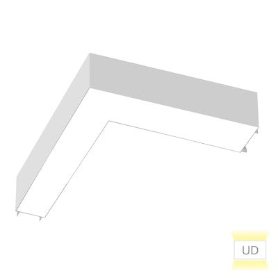 Envision LED-ALIN2-12X12-L-3P25-UD-5CCT-WH ARCY-LINE: 12x12" L-Shape Downlight