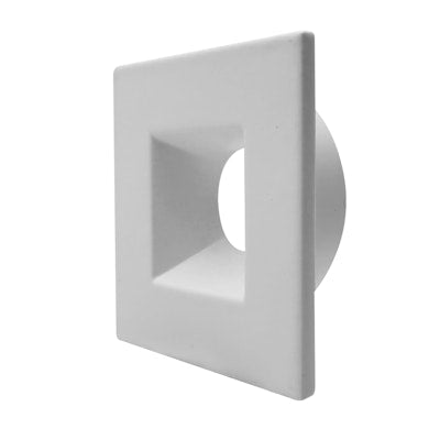 Envision DLJBX-1-TRIM-WH-SQ 1" White Square Smooth Trim