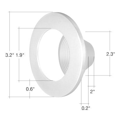 Envision DLJBX-2-TRIM-WH-BFL 2" White In and Out Baffle Trim