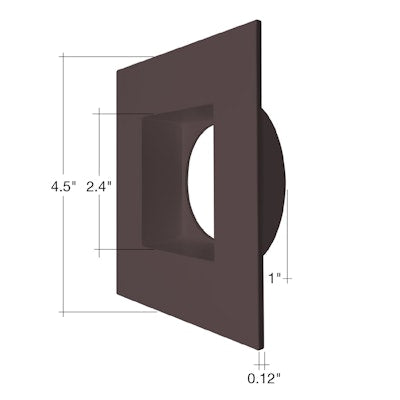 Envision DLJBX-4RG-TRIM-BRZ-SQ 4" Regressed Gimbal Bronze Square Trim