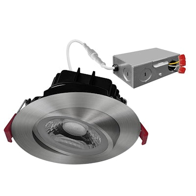 Envision LED-DLJBX-ADJ-4-12W-5CCT-BN-R 4" Gimbal Adjustable Downlight Canless - Bronze