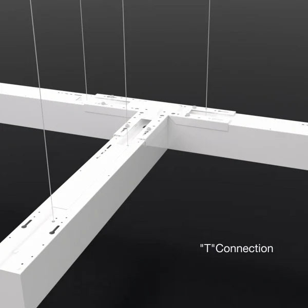 Malibu Linking Brackets for LightStream™ 2/4/8 ft. Suspended LED Linear Light - I, L, T, X Shapes, Black/White Finish